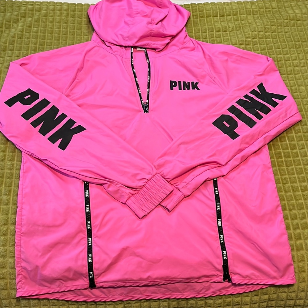 Bright pink- Victoria’s Secret Pink Windbreaker